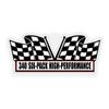 2X Engine Window Air Cleaner Sticker Decal 340 Six 6 Pack Tri Power for V8 Street, Race, Classic Muscle Car, Compatible with Dodge Chrysler Plymouth 5x2.25 inch view 2