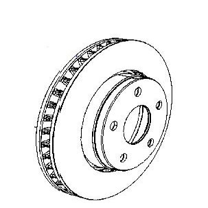 Mopar 5206 0137AB, Disc Brake Rotor