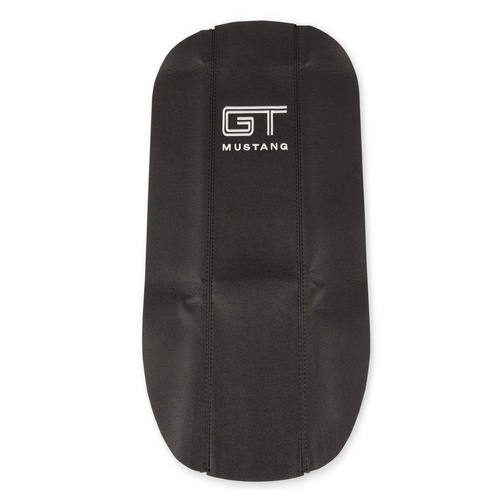 Drake Muscle Cars 5R3Z-6306024-GT Console Pad Cover with GT Logo Black