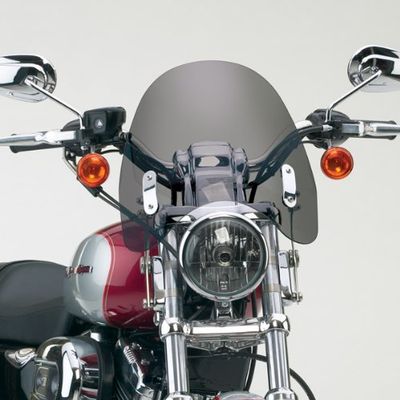 National Cycle Switchblade Deflector Windshield, Tinted For Various Harley Davidson XL/ FX Models With 39mm Fork Tubes 19882011 (See Specifications For Exact Fitments) N21918
