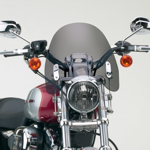 National Cycle Switchblade Deflector Windshield, Tinted For Various Harley Davidson XL/ FX Models With 39mm Fork Tubes 19882011 (See Specifications For Exact Fitments) N21918