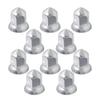 GG Grand General 10273SP 33 mm X 2-1/8 Inches H Chrome Steel Cone Push-On Nut Cover with Flange view 1