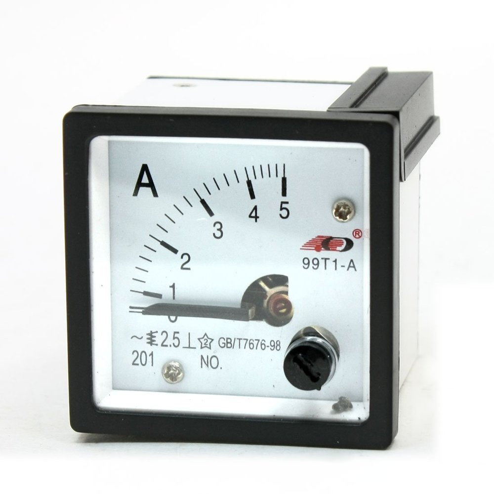 uxcell AC 0-5A Class 2.5 Square Panel Analog Meter Ammeter 99T1