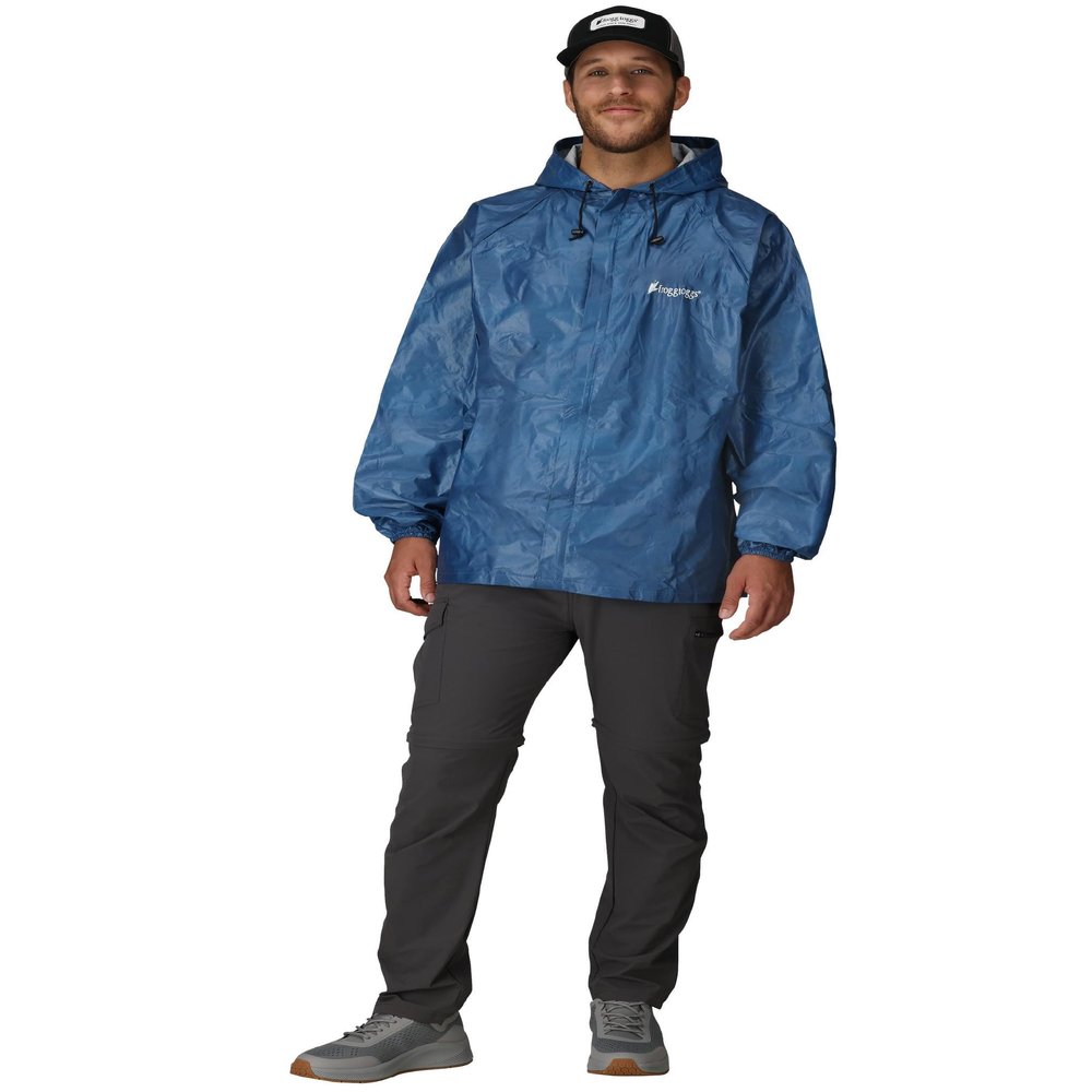 FROGG TOGGS Men's Ultra-lite2 Waterproof Breathable Rain Jacket, Blue, Small