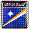 Flagline Marshall Islands - 3" x 4" Reflective Decal view 1