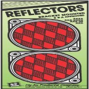 Hy-Ko 8.8 in. Round Red Reflectors 2 pk