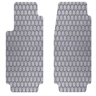Intro-Tech VO-176F-RT-G Hexomat Front Row 2 pc. Custom Fit Auto Floor Mats for Select Volvo XC90 Models - Rubber-like Compound, Gray