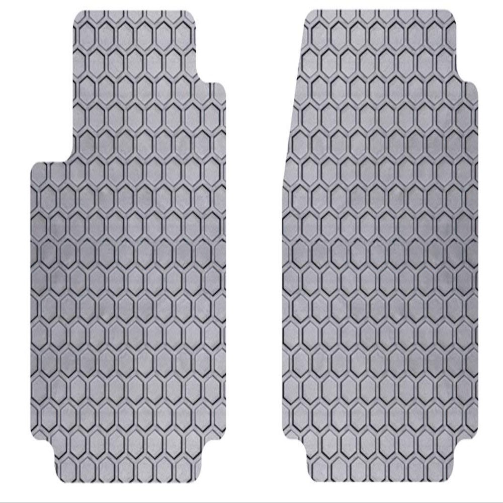 Intro-Tech VO-176F-RT-G Hexomat Front Row 2 pc. Custom Fit Auto Floor Mats for Select Volvo XC90 Models - Rubber-like Compound, Gray