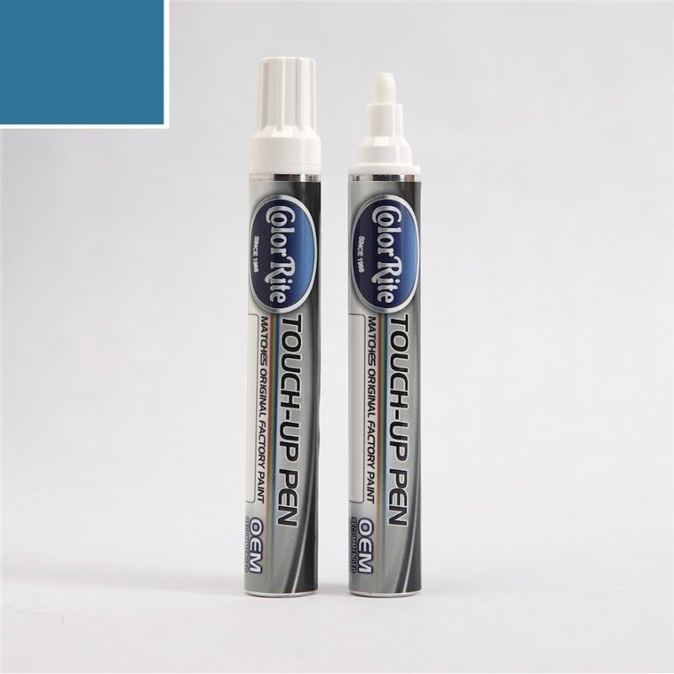 ColorRite Pen for Ford Police Automotive Touch-up Paint - Ultra Blue Metallic Clearcoat MM/M6383 - Color+Clearcoat Package