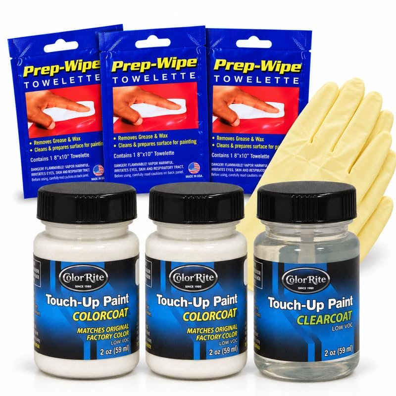 ColorRite Two-Ounce Bottle for Ford All Automotive Touch-up Paint - Dark Blue Metallic 3D (1980) - Value Package
