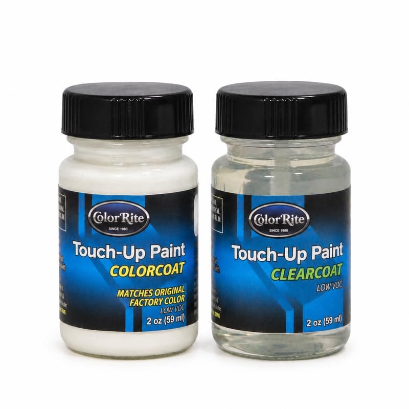 ColorRite Two-Ounce Bottle for Ford All Automotive Touch-up Paint - Anti-Establishment Mint 9 (1972) - Color+Clearcoat Package