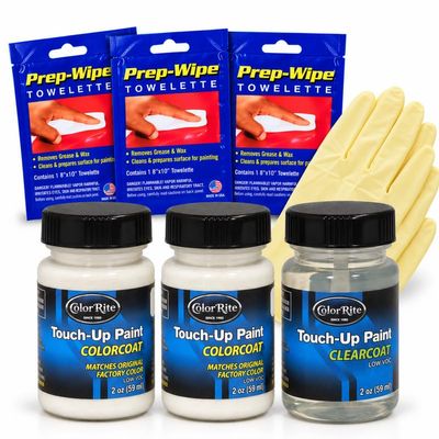 ColorRite Two-Ounce Bottle for Dodge Truck Automotive Touch-up Paint - Light Blue DT8664 (1975) - Value Package