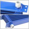 Auto Dynasty Universal Automotive Blue Aluminum 7-Row Engine & Transmission Oil Cooler view 4