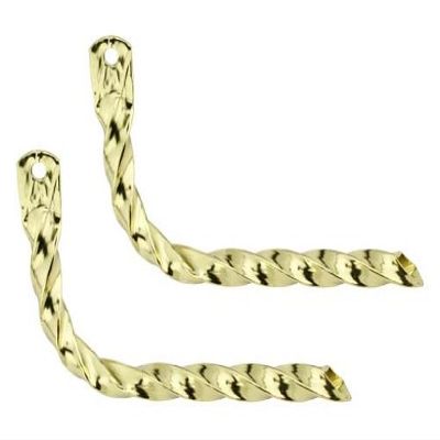 Lowrider Bike Twisted Muffler Gold.