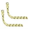 Lowrider Bike Twisted Muffler Gold. view 1