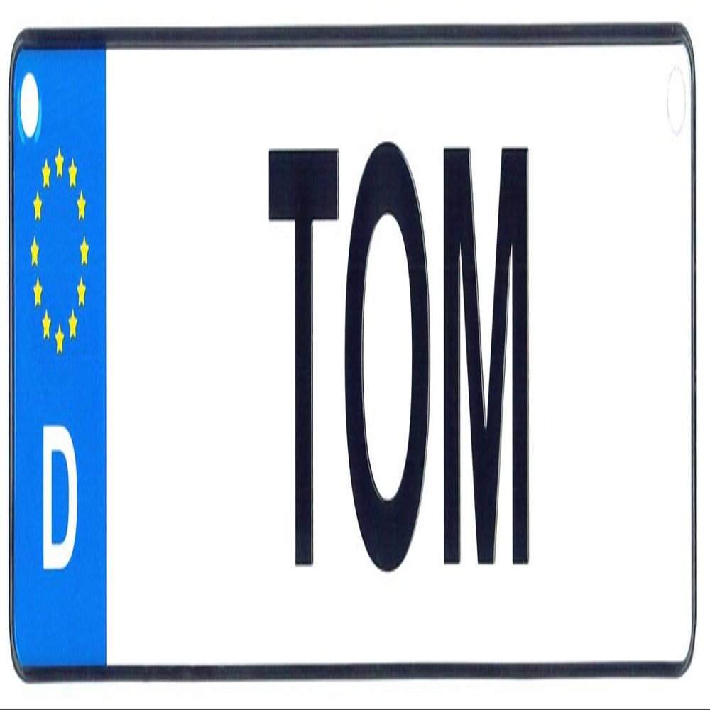 Flagline Tom - 10.5" x 2.75" European License Plate (Germany)