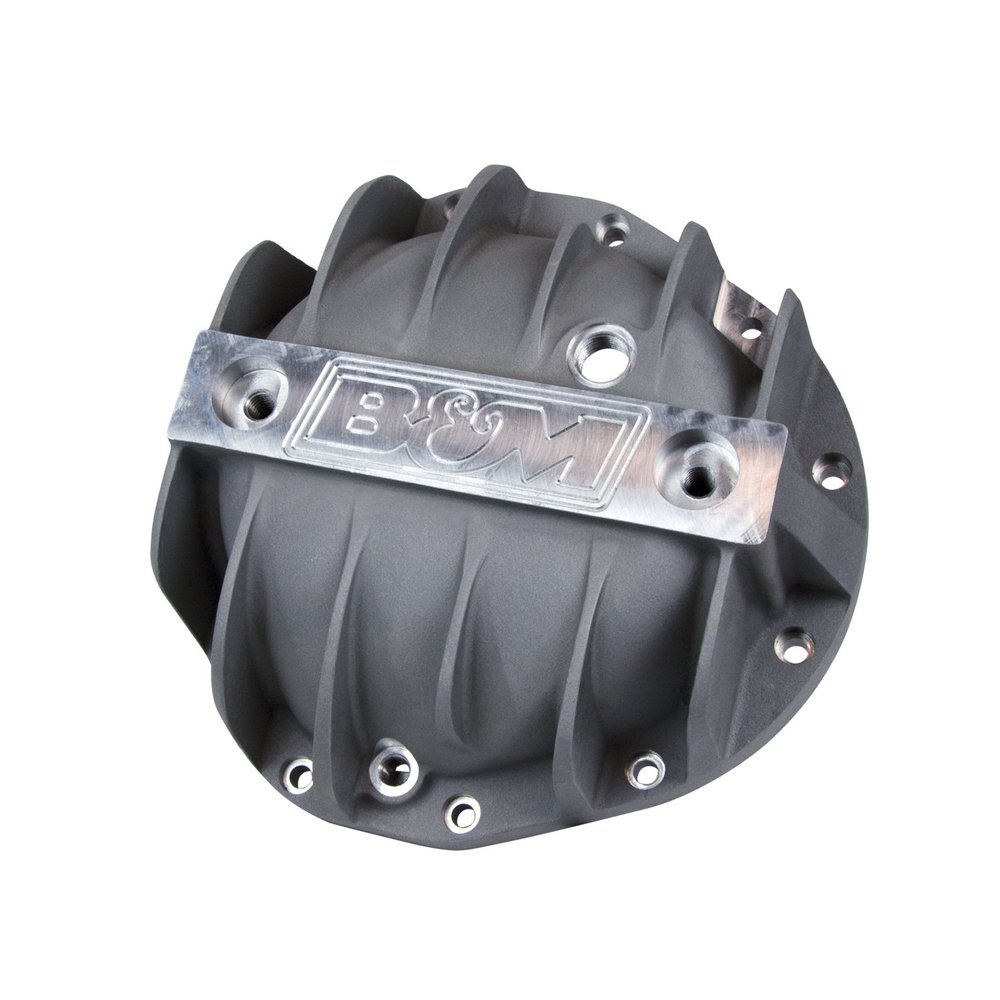 B&M 70504 Cast Aluminum Rear End Differential Cover with 8.875" Bolt for Chevy Truck