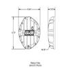 B&M 70504 Cast Aluminum Rear End Differential Cover with 8.875" Bolt for Chevy Truck view 4