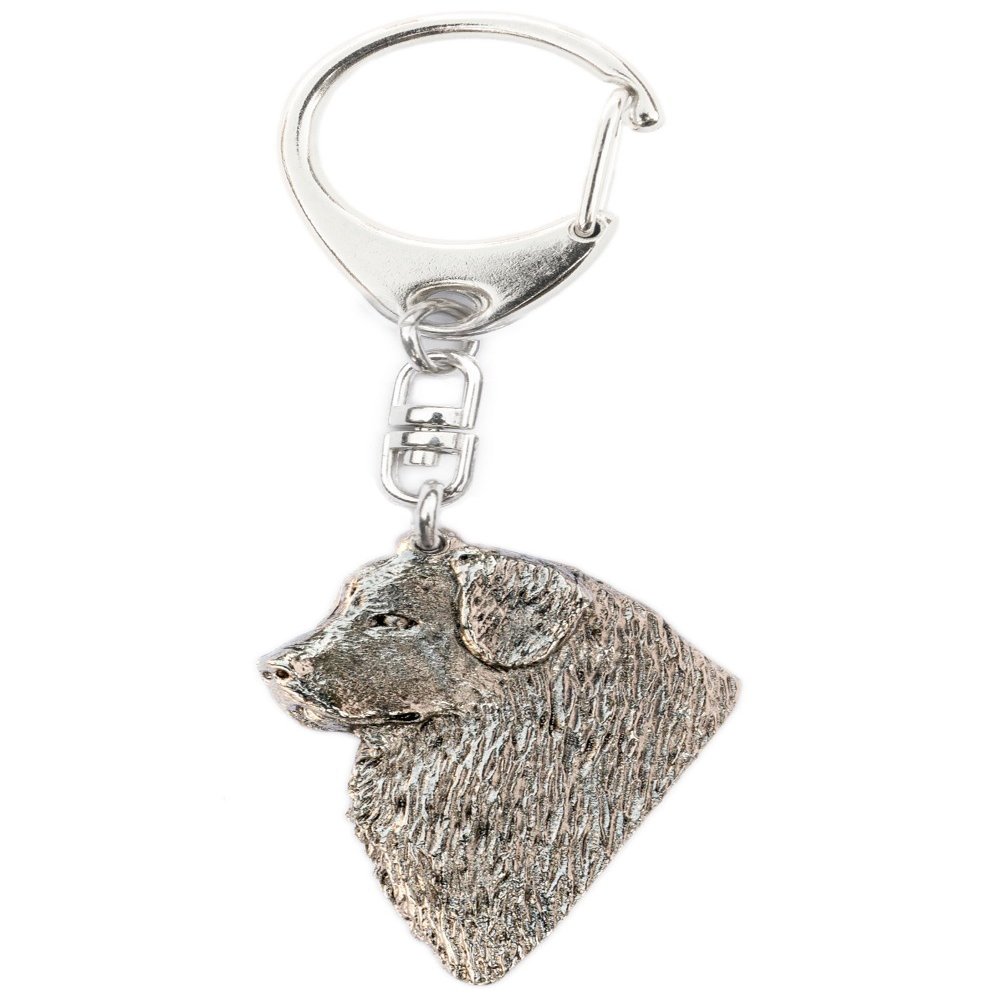 Newfoundland (Head) Made in U.K Artistic Style Dog Key Ring Collection