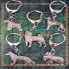 Pug (Head) Made in U.K Artistic Style Dog Key Ring Collection view 4