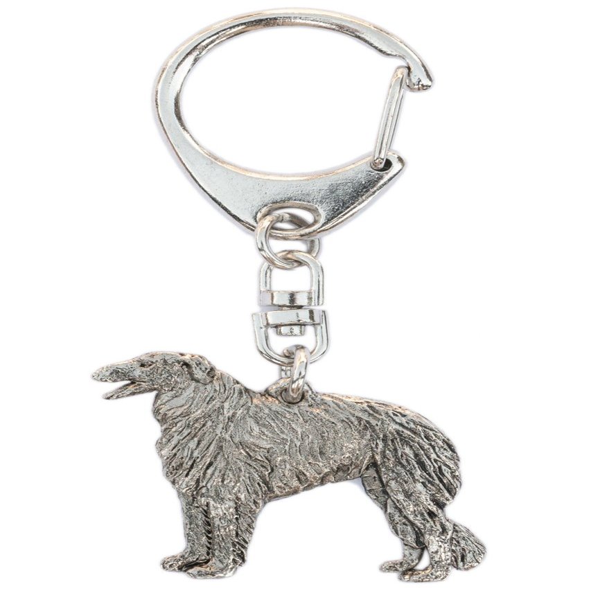 Borzoi Made in U.K Artistic Style Dog Key Ring Collection