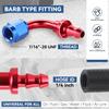 Auto Dynasty 4AN 90-Degree Swivel Fuel Line Hose Push-On Male Union Adapter With Reusable End view 3