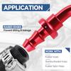 Auto Dynasty 4AN 90-Degree Swivel Fuel Line Hose Push-On Male Union Adapter With Reusable End view 4