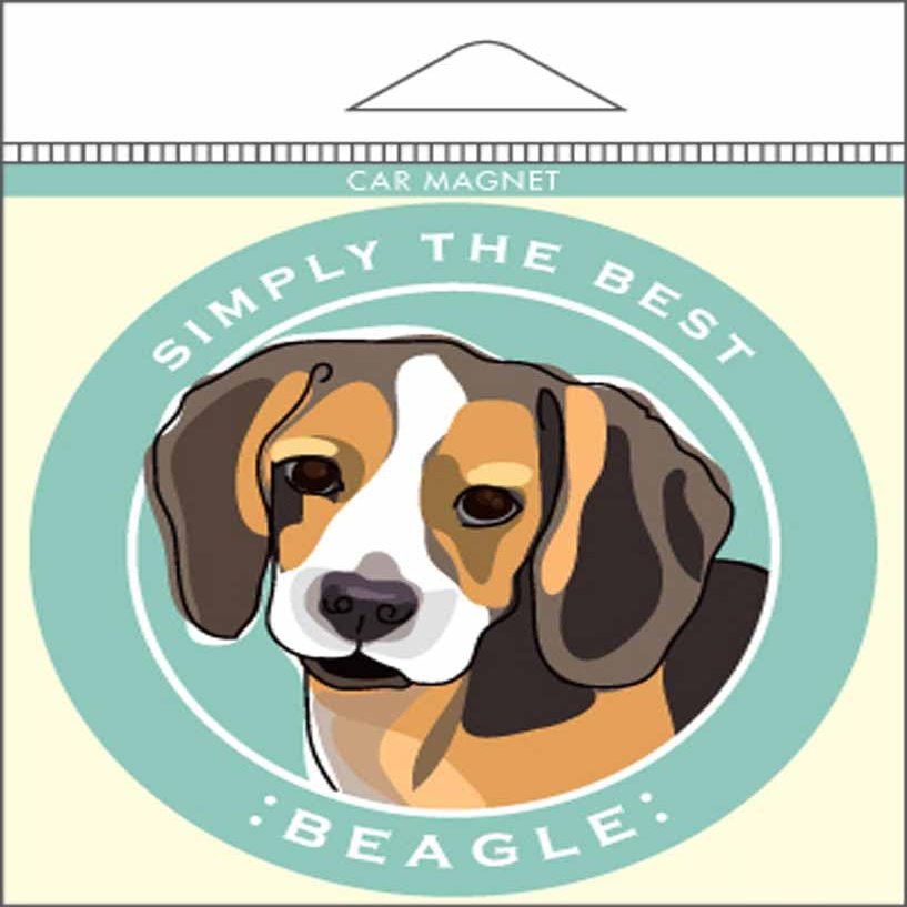 Paper Russells Car Magnet: Beagle