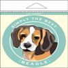 Paper Russells Car Magnet: Beagle view 1