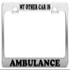 My Other CAR is Ambulance License Plate Frame Car Truck Accessory Gift view 1