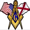 ProSticker 036 (One) 3" X 5" Masonic Series American & Alabama Flags Compass Square Decals Sticker view 1