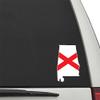 ALABAMA STATE SHAPED FLAG 4" Vinyl Decal Car Truck Window Sticker view 1