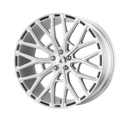 Asanti Black AB21 22X10.5 5X115 BRUSHED SLV 25MM - ABL21-22051525SL