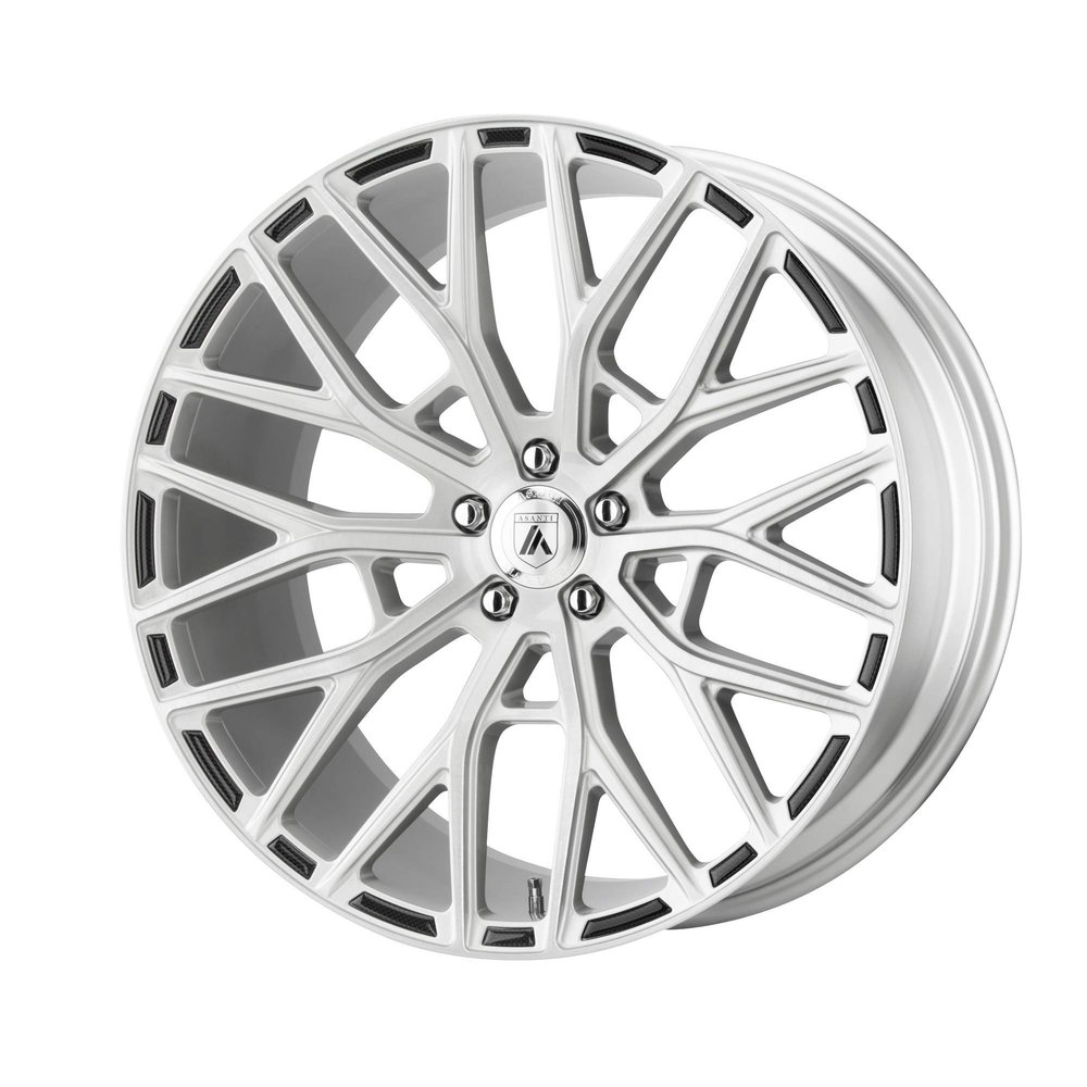 Asanti Black AB21 22X10.5 5X115 BRUSHED SLV 25MM - ABL21-22051525SL