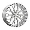 Asanti Black AB21 22X10.5 5X115 BRUSHED SLV 25MM - ABL21-22051525SL view 2