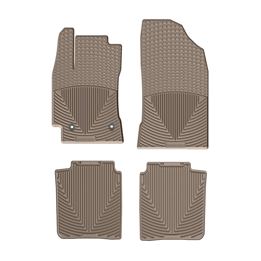 WeatherTech All-Weather Floor Mats for Toyota Corolla 1st & 2nd Row (WTCT320256), Tan