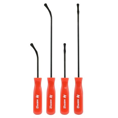 NEIKO 20758A O-Ring Pick Set, 4 Piece Automotive Pick Set, Seal Puller Pick and Hook Set for O-Rings