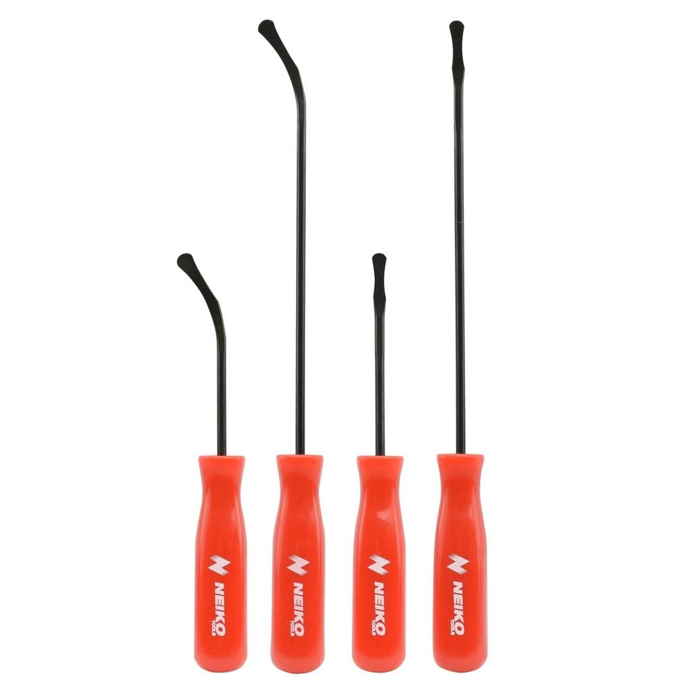 NEIKO 20758A O-Ring Pick Set, 4 Piece Automotive Pick Set, Seal Puller Pick and Hook Set for O-Rings
