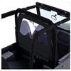 Windbreaker 2007-2012 JK Wrangler 2-DooAttaches to Roll Bar, Lower Cutout is Secured w/ Zipper; Clear Plastic Window for Visibility; Black Diamond Windbreaker WB20035 view 1