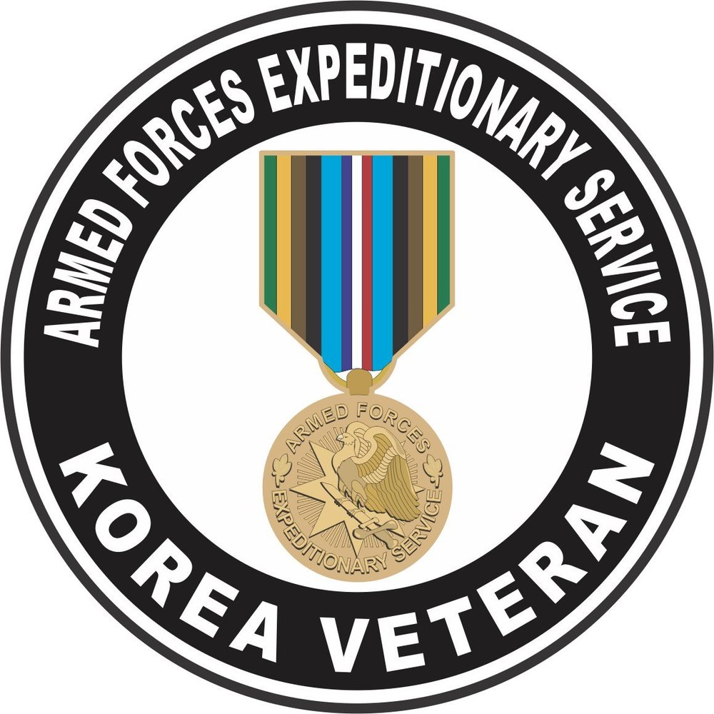 Armed Forces Expeditionary Medal Korea Decal 3.8 Inch Decal