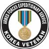 Armed Forces Expeditionary Medal Korea Decal 3.8 Inch Decal view 1