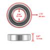 Caltric Front Wheel Ball Bearings & Seals Kit Compatible with Yamaha Xv1900 Stratoliner 1900 2006 07 09 view 2