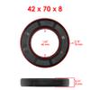 Caltric Rear Wheel Ball Bearings & Seal Kit Compatible with Yamaha Bear Tracker 250 Yfm250 2Wd 1999 2000 view 4