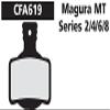 EBC Magura MT 2/4/6/8 Disc Brake Pad - Red view 2