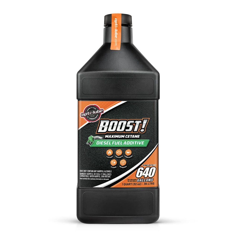 Opti-Lube Boost! Max Cetane Diesel Additive, 1 Quart, Treats 640 Gal