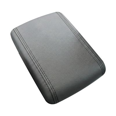 RedlineGoods armrest Cover Compatible with Honda Civic 1996-00. Tailor Made - not Universal. Genuine top-Grade Italian Gray Leather with Black Thread