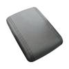RedlineGoods armrest Cover Compatible with Honda Civic 1996-00. Tailor Made - not Universal. Genuine top-Grade Italian Gray Leather with Black Thread view 1