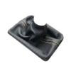 RedlineGoods Shift Boot Compatible with Pontiac Firebird 1982-92. Tailor Made - not Universal. Genuine top-Grade Italian Black Perforated Leather with Tan Thread view 1