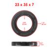 Caltric Front Wheel Ball Bearings & Seals Kit Compatible with Suzuki Rmx250 1989-1998 / Dr350Se 1997-1999 view 3
