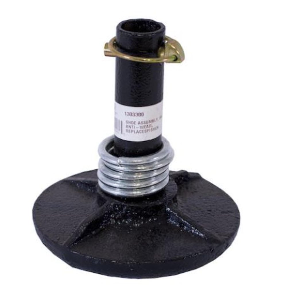 Buyers Products 1303300 Snowshoe Assembly for Snowplows, 7.8 L x 8.3 W x 8.6 H, Anti Wear Light Duty, Linch Pin, Ring Spacers, 6 Inch Shaft, Black Powder Coated, Corrosion Resistant